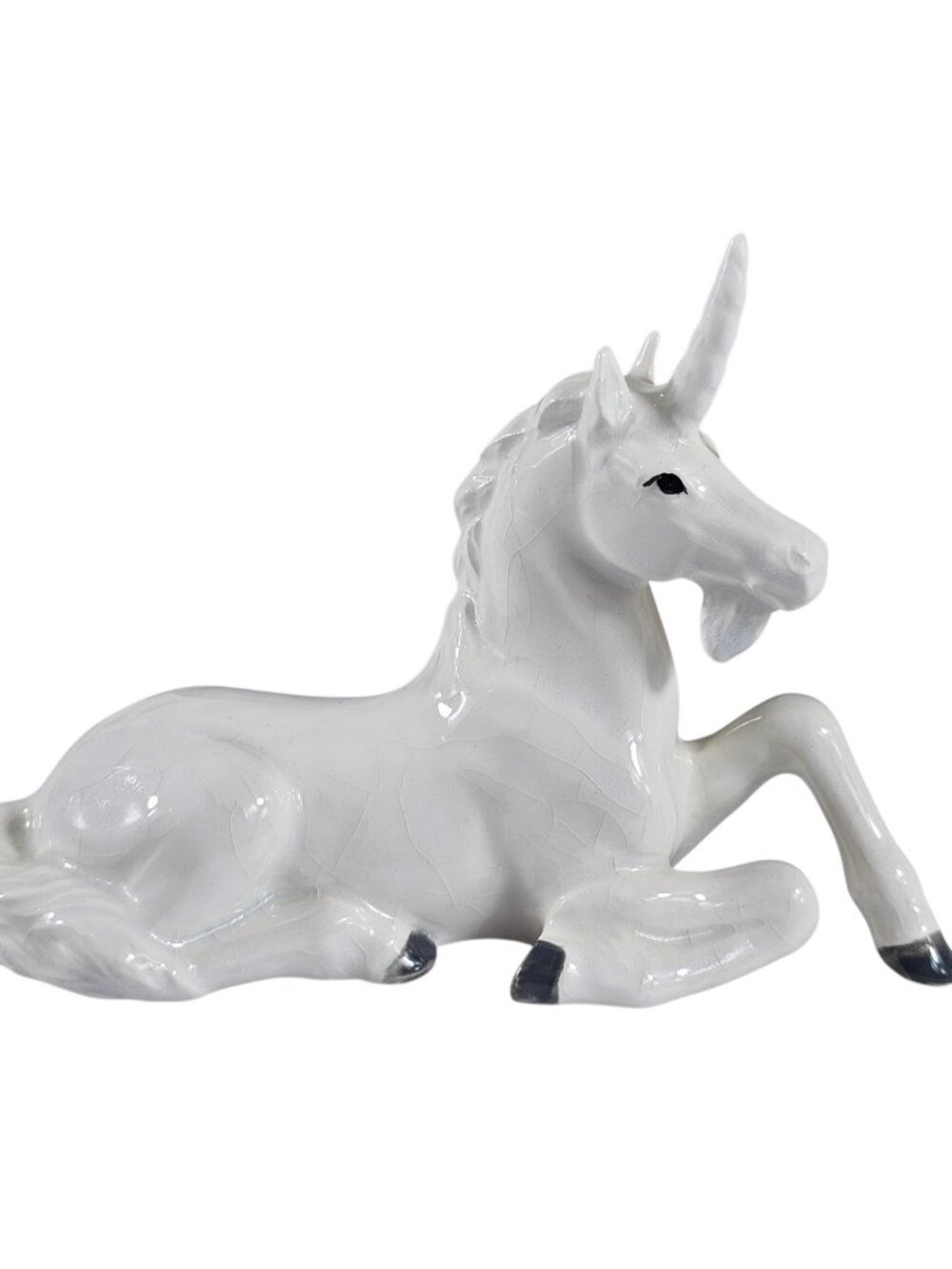 Vintage Norcrest White Unicorn Figurine Made in Japan Porcelain Ceramic Horse...
